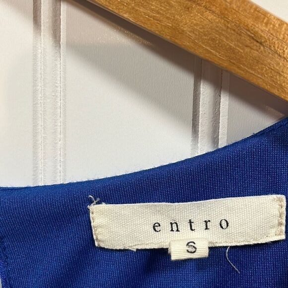 Entro royal blue sleeveless tunic top - Picture 2 of 4